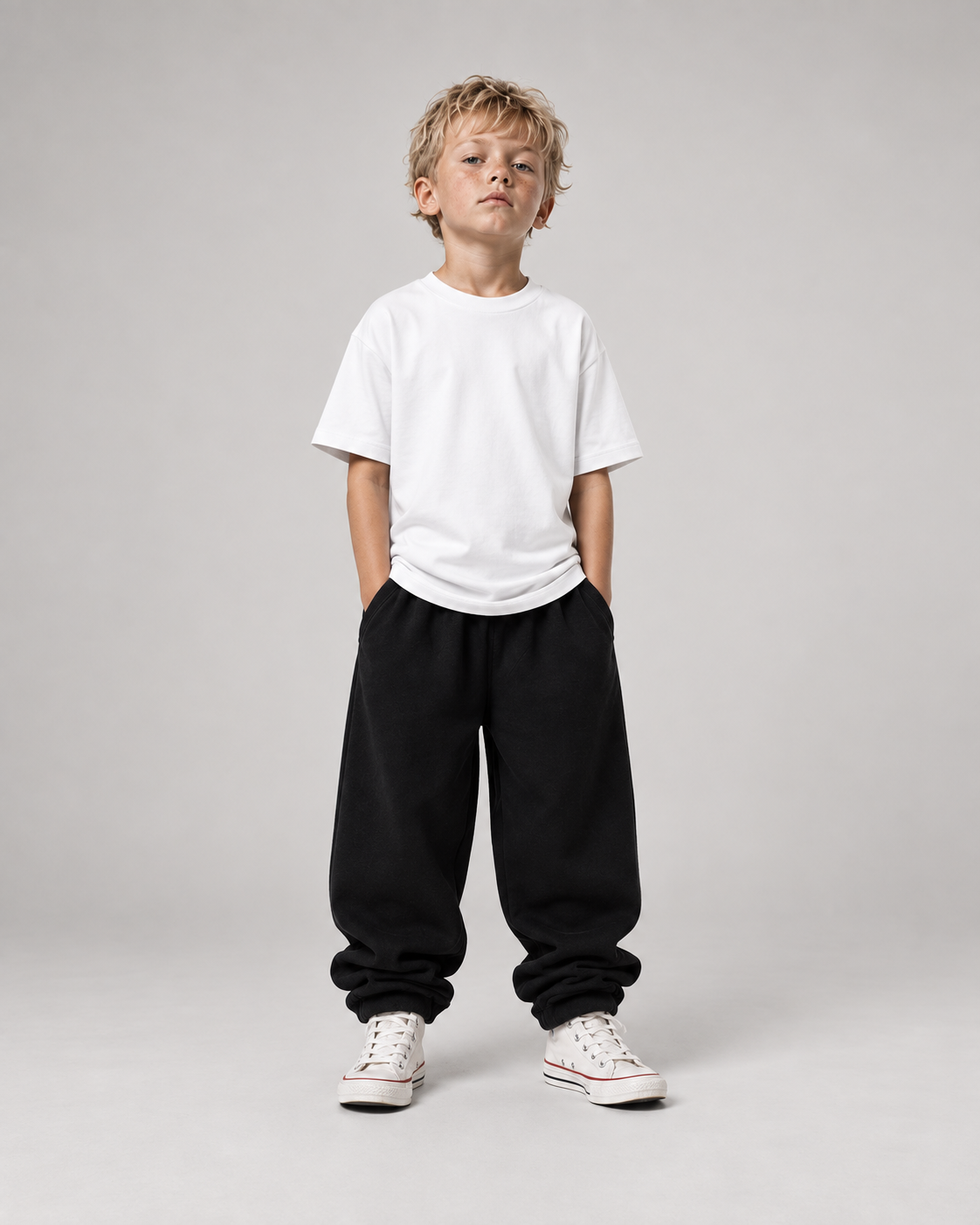 LIMITED EDITION Kids Shirt – White – Front Fullbody