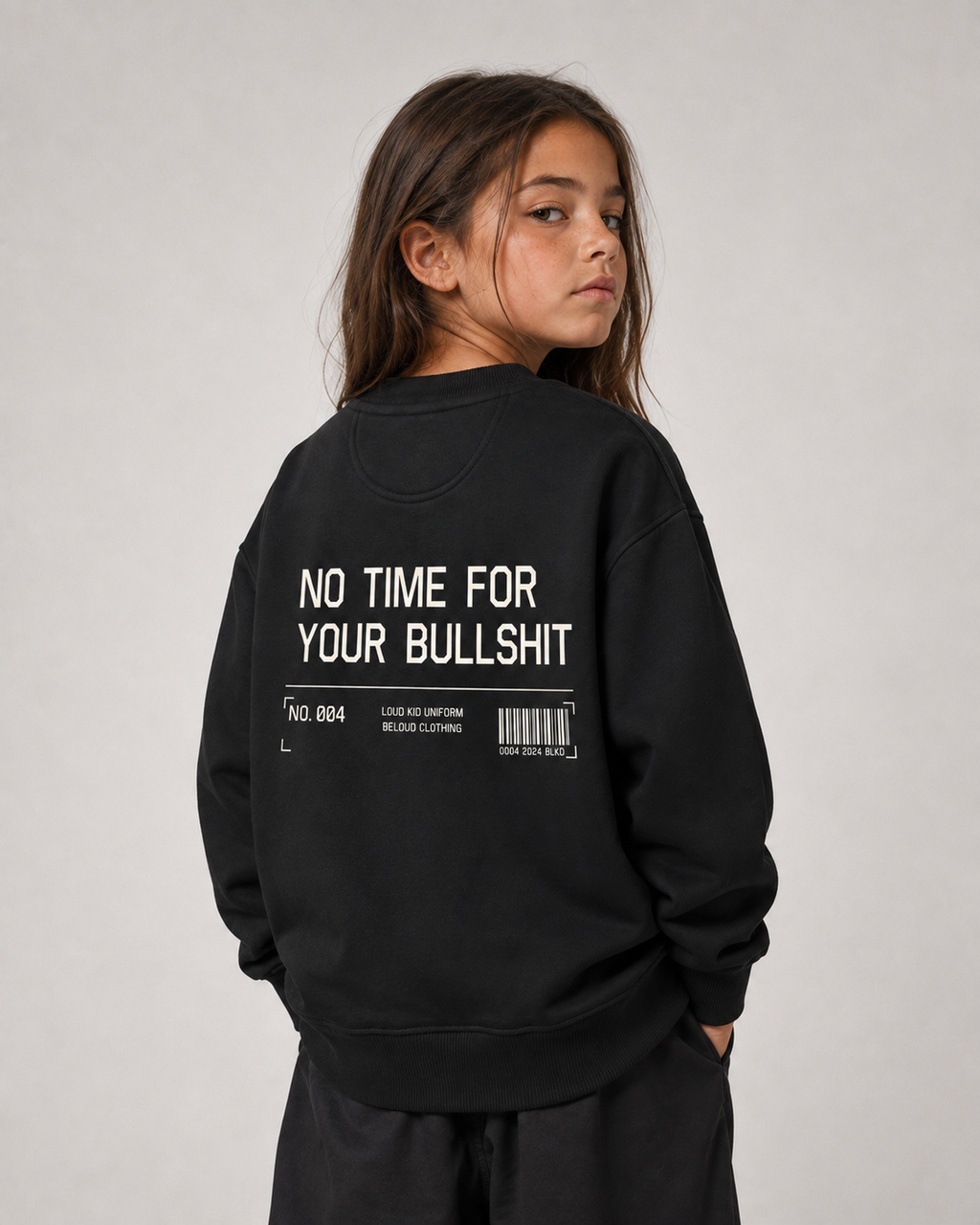 NO TIME FOR YOUR BULLSHIT Oversize Sweater