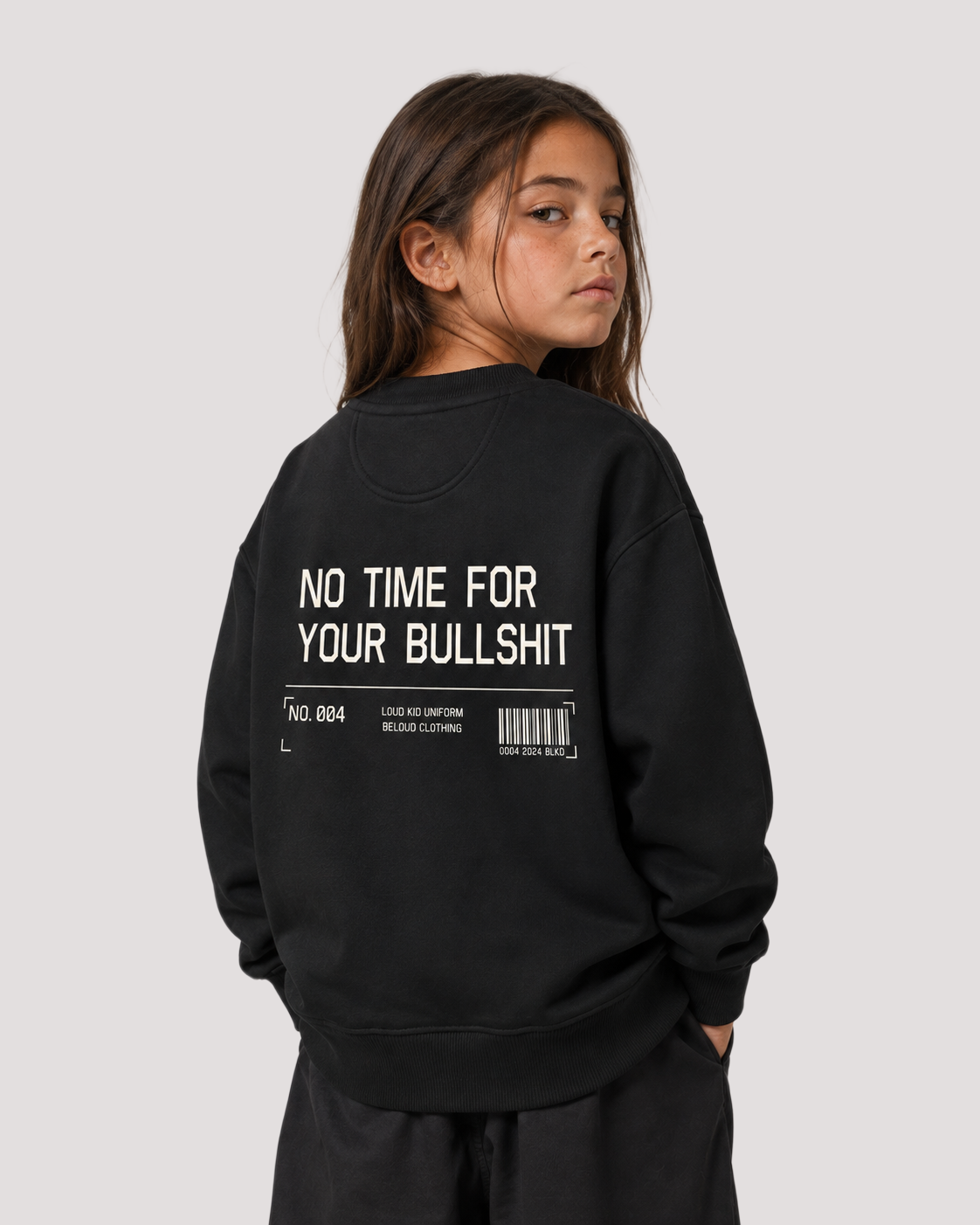 NO TIME FOR YOUR BULLSHIT Oversize Sweater