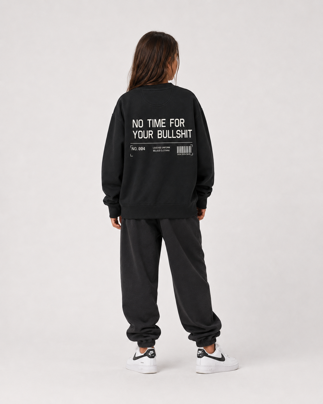 NO TIME FOR YOUR BULLSHIT Oversize Sweater