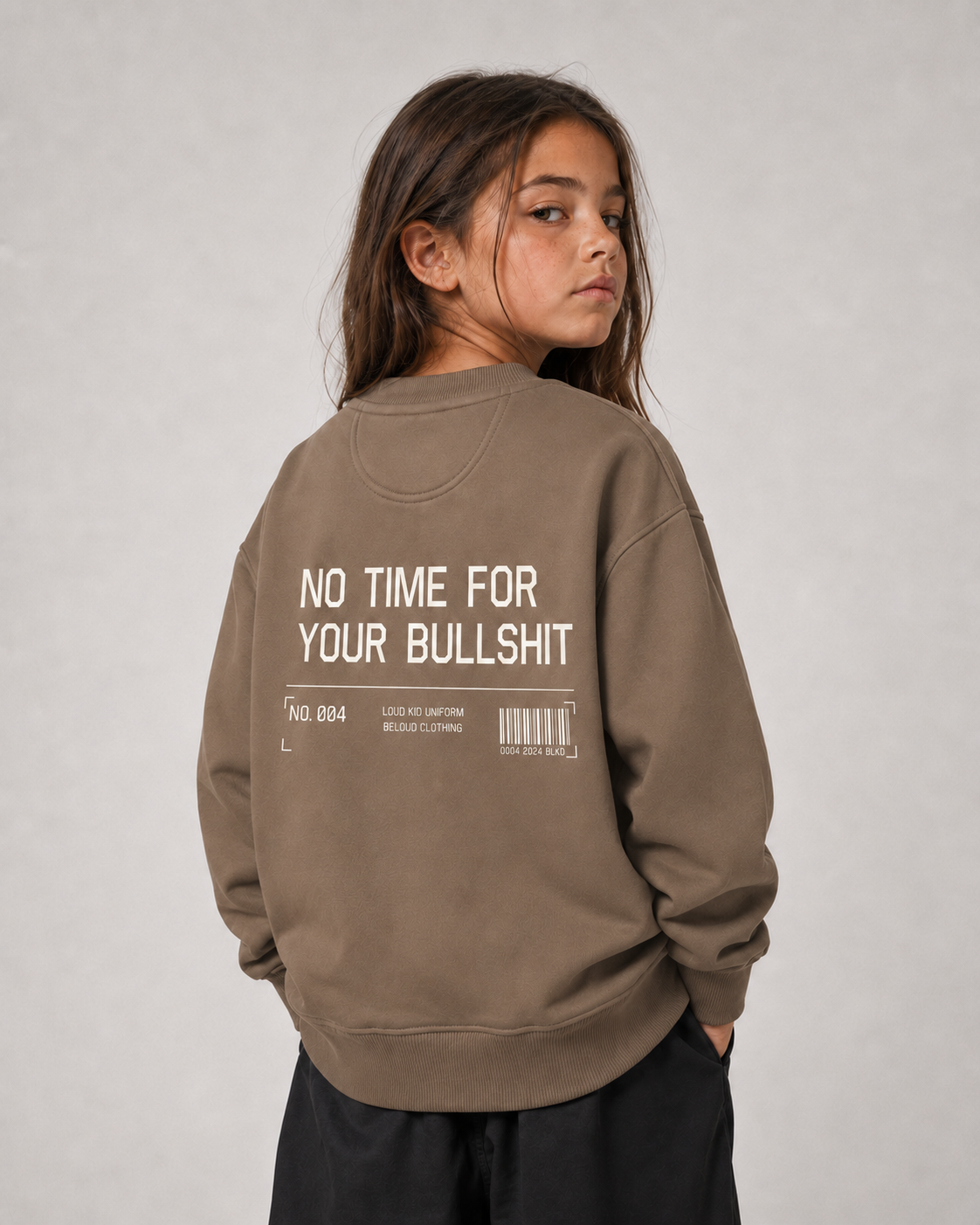 NO TIME FOR YOUR BULLSHIT Oversize Sweater