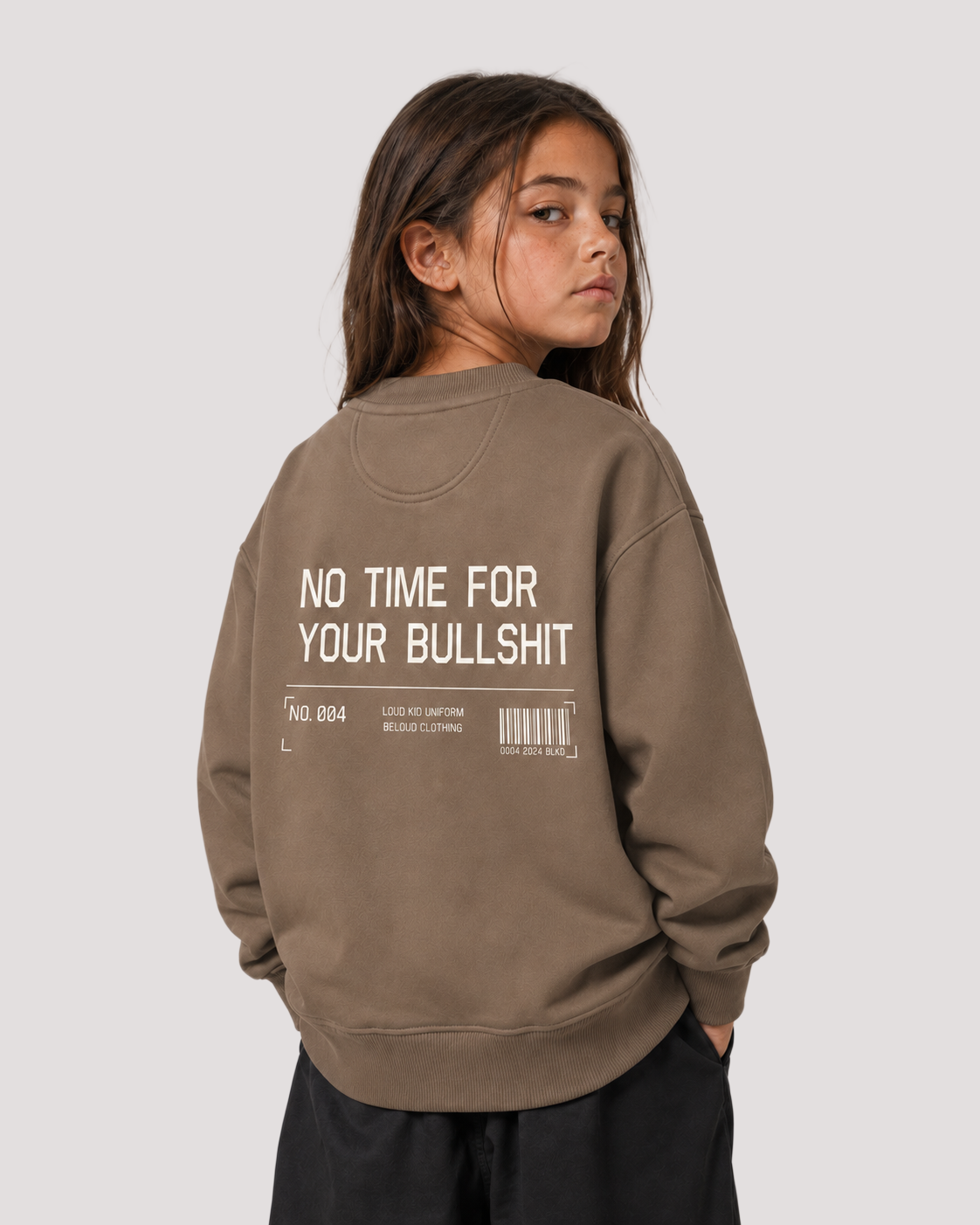 NO TIME FOR YOUR BULLSHIT Oversize Sweater