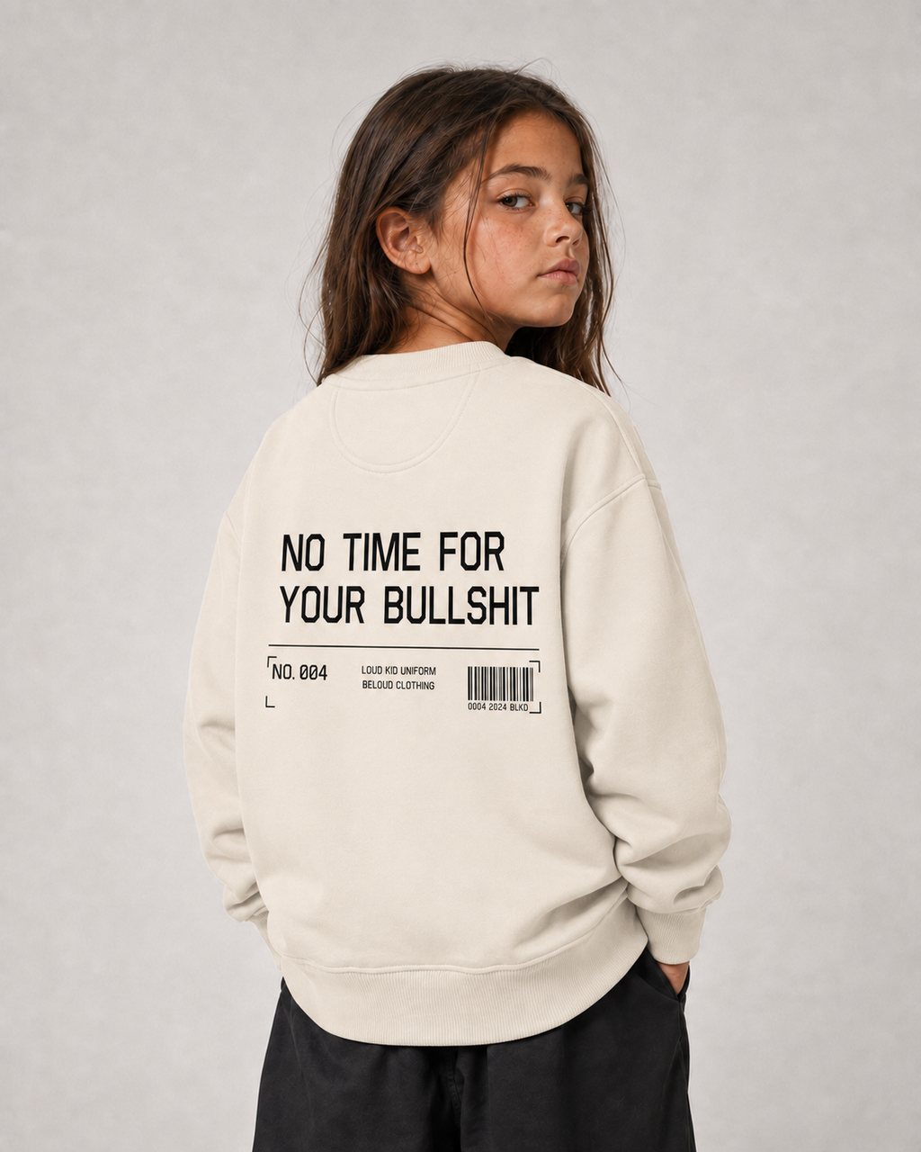 NO TIME FOR YOUR BULLSHIT Oversize Sweater