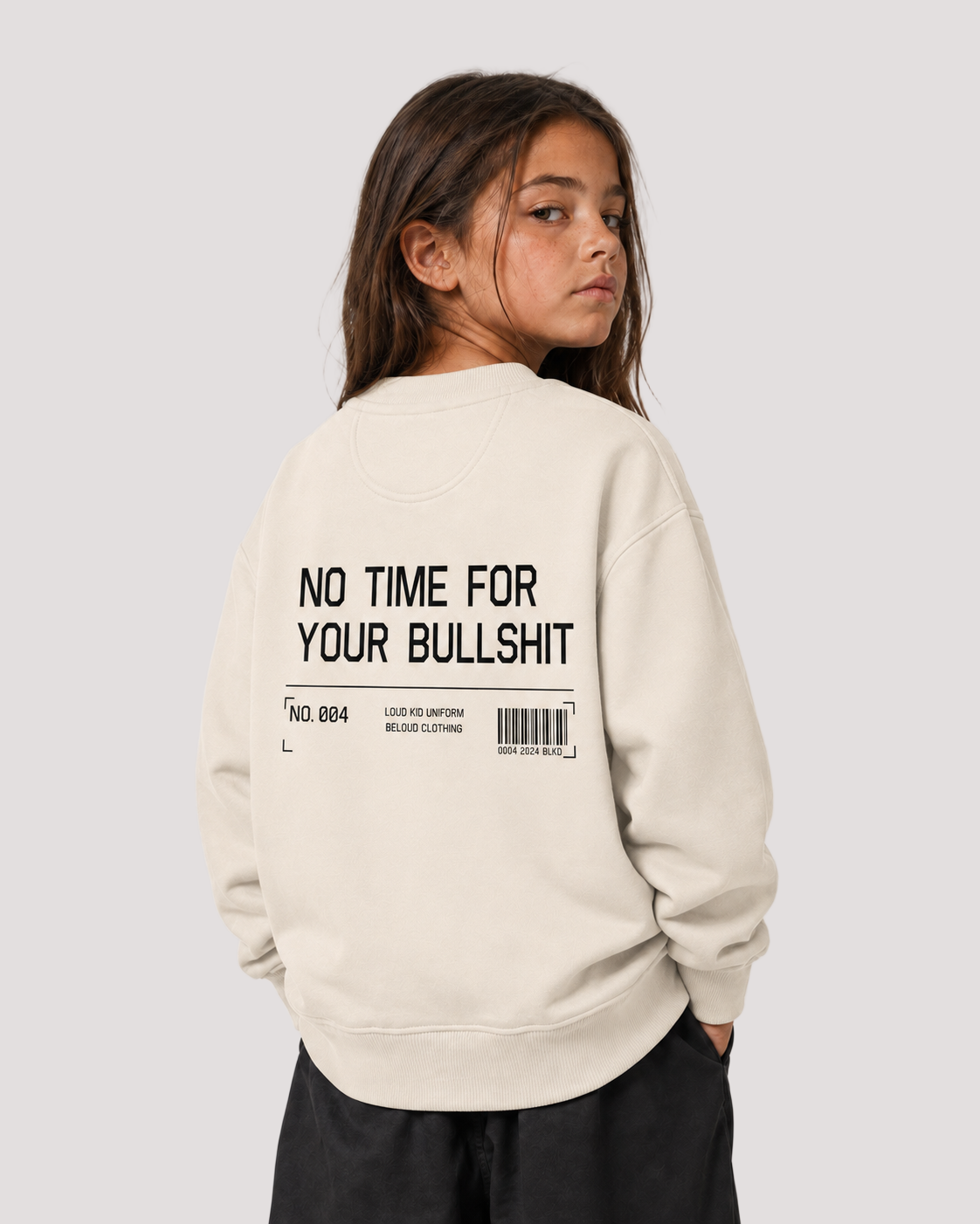 NO TIME FOR YOUR BULLSHIT Oversize Sweater
