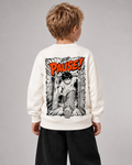 PAUSE! Kids Sweater in Ivory – Rückenansicht getragen