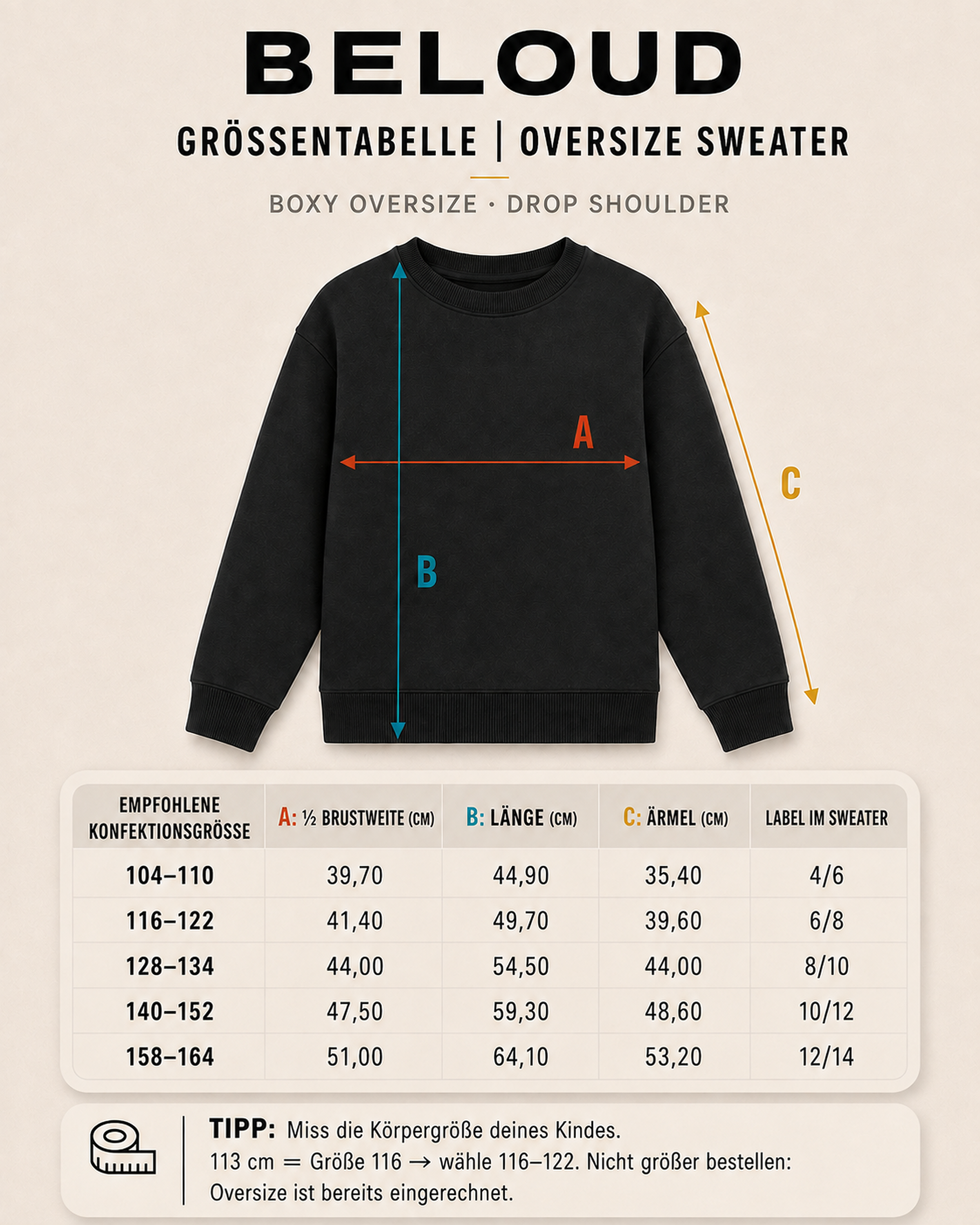 ABC? Oversize Sweater